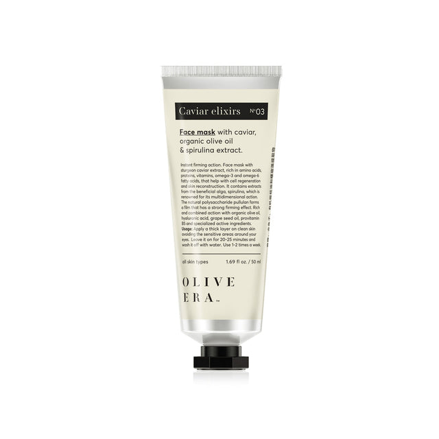 Mască de față cu caviar, ulei de măsline organic și extract de spirulină 50ml