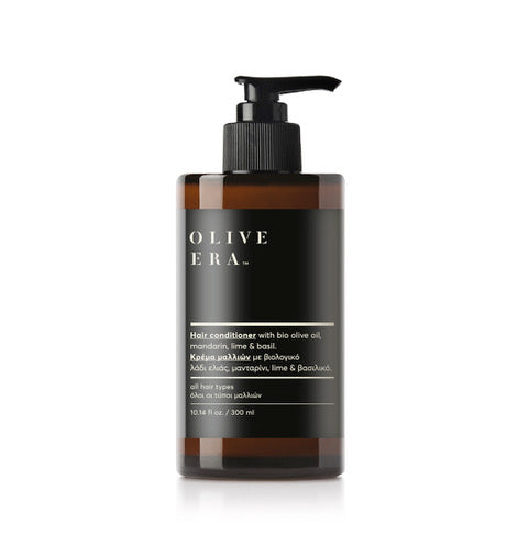 Balsam de păr cu ulei de măsline bio, mandarine, lime și busuioc