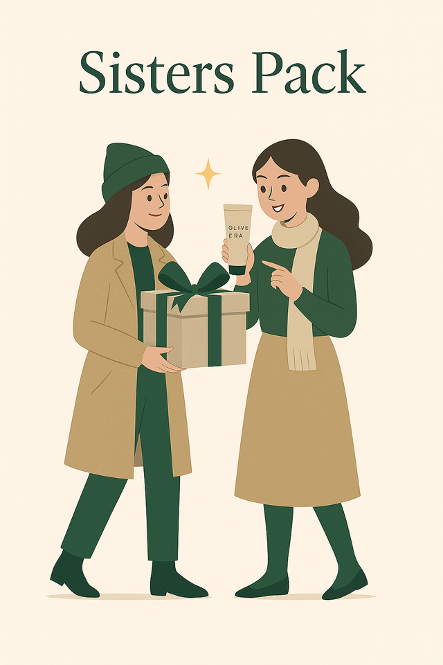 Sisters Pack: Ulei de păr și corp, Scrub de corp, Cremă relaxantă pentru picioare