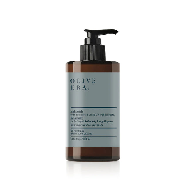 Șampon cu ulei de măsline bio și extract de neroli și trandafir 400 ml