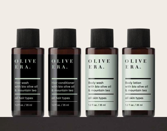Șampon cu ulei de măsline bio și ceai de munte 35 ml Olive Era