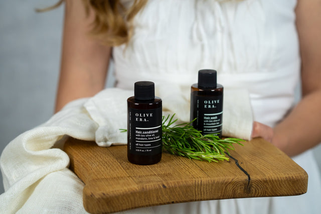 Șampon cu ulei de măsline bio și extract de rodie 75 ml Olive Era