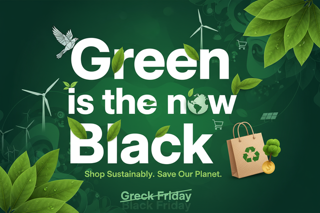 Green is the new Black. A picture with Green Friday